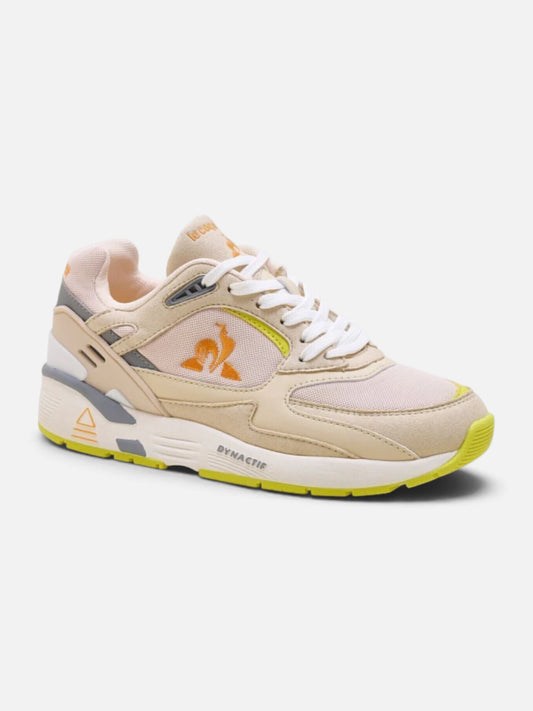 Zapatillas Le Coq Sportif R1100 Sand/Lime/Naranja