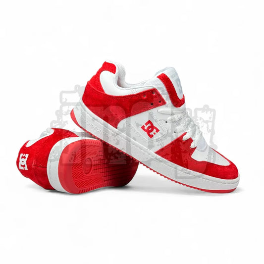 Zapatillas Dc Manteca 3 Se Blanco Rojo