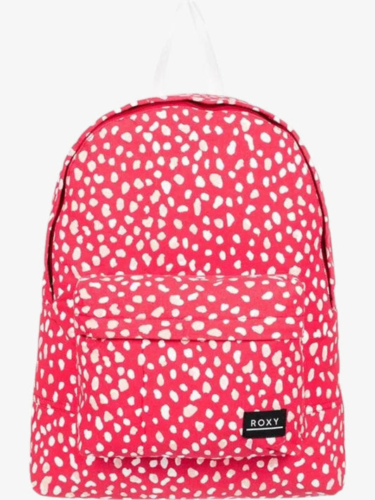 Mochila Roxy Sugar Baby Canvas Rojo Blanco