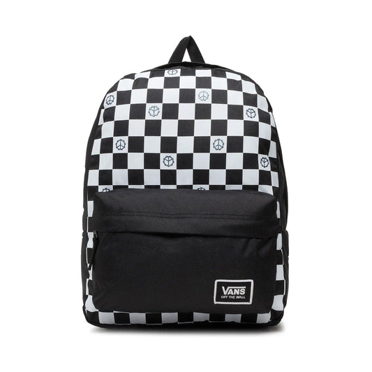 Mochila Vans Glitter Check Realm Negro Blanco - Indy