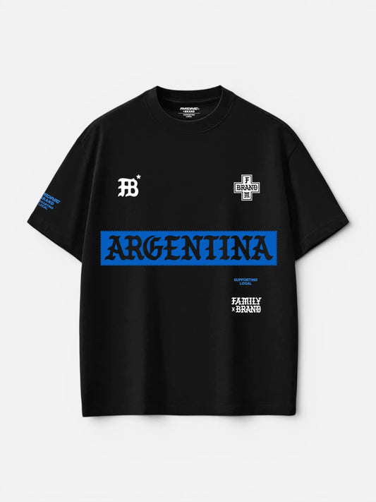 Remera Familyarg x Brand & Co Mundialista Negro