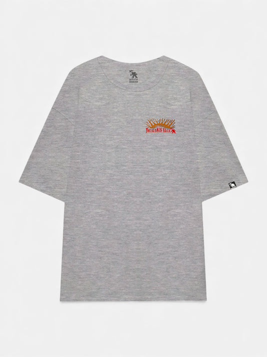 Remera Gotcha Back Oversize Gris