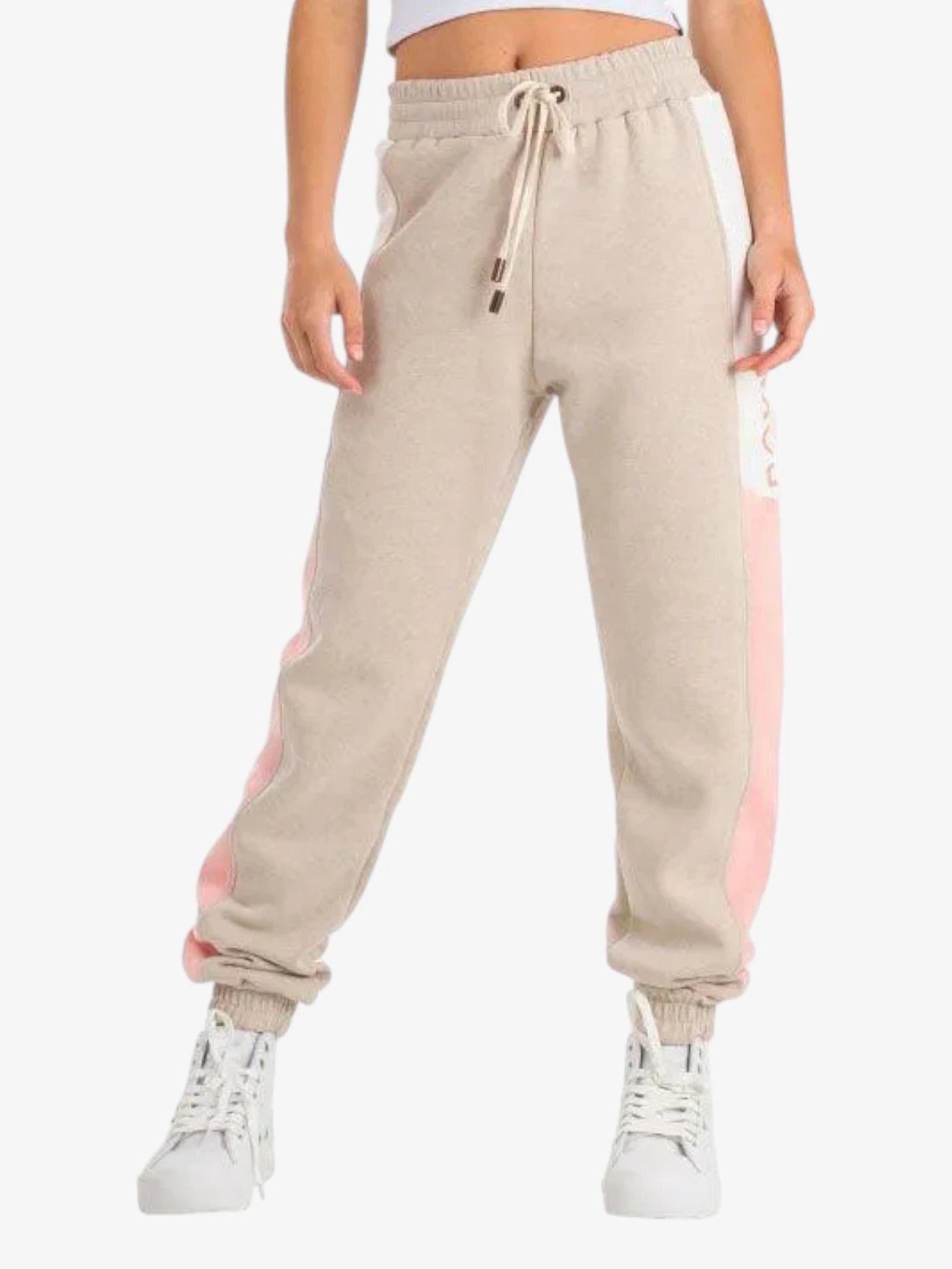 Pantalon Buzo Roxy Lets Get Going Beige - Indy