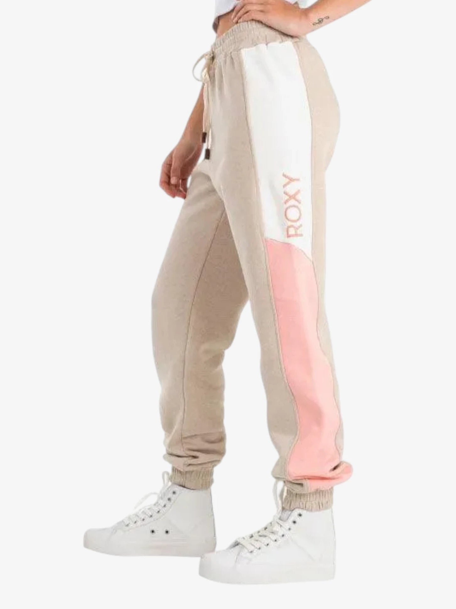 Pantalon Buzo Roxy Lets Get Going Beige - Indy