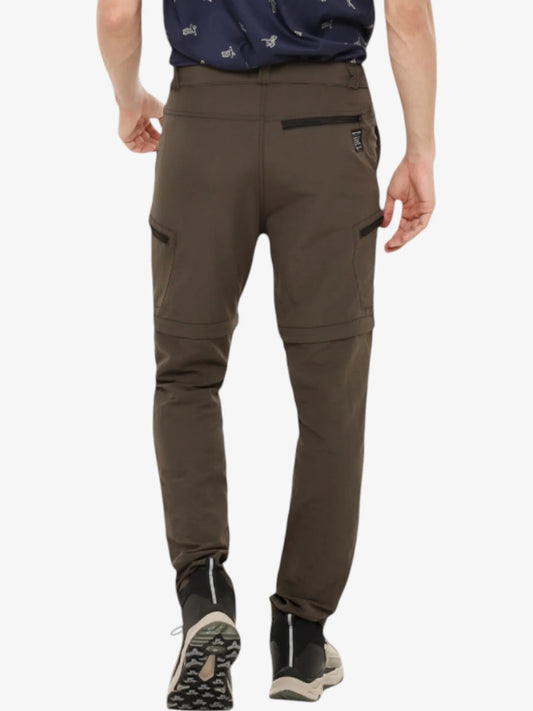 Pantalon Montagne Sherpa Zipper Trekking Desmontable Verde Militar