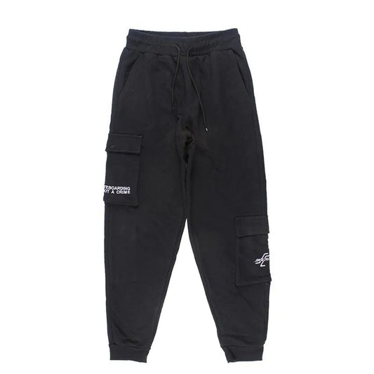 Pantalon Santa Cruz Jogging Cargo Rustico Niño Negro - Indy