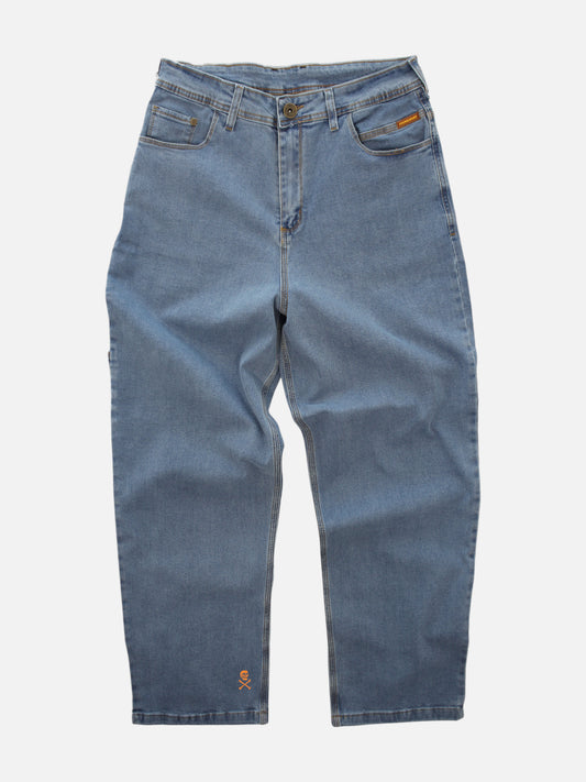 Pantalon Familyarg Crop Baggy Celeste