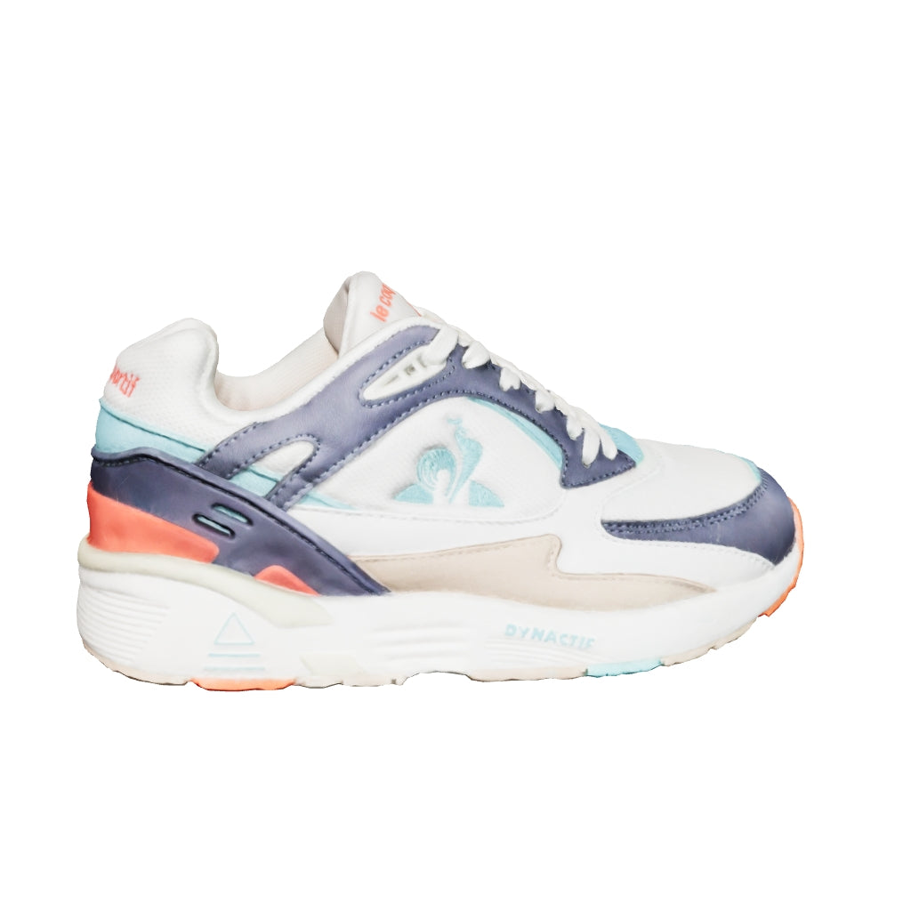 Zapatillas Le Coq Sportif R1100 Pop Blanco Azul Celeste