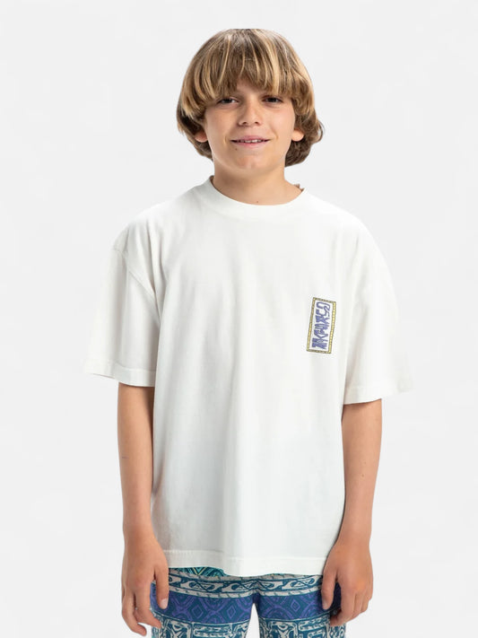 Remera Niño Quiksilver GH QS Sunrise Bowl Blanco