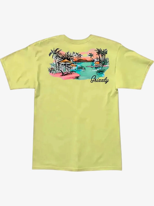Remera Grizzly Island Time Amarillo