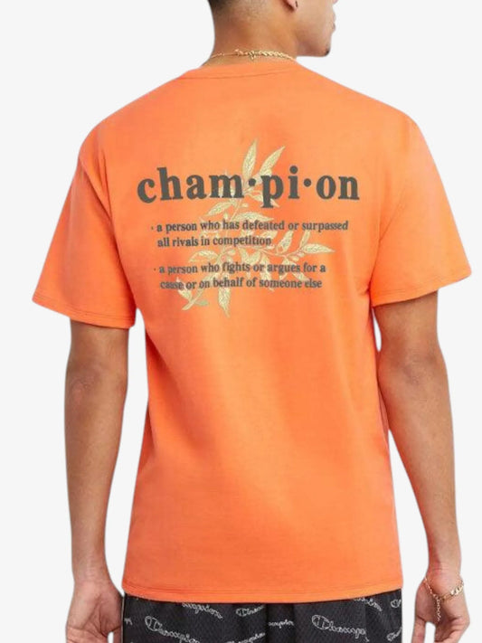 Remera Champion Heritage Short Sleeve Naranja