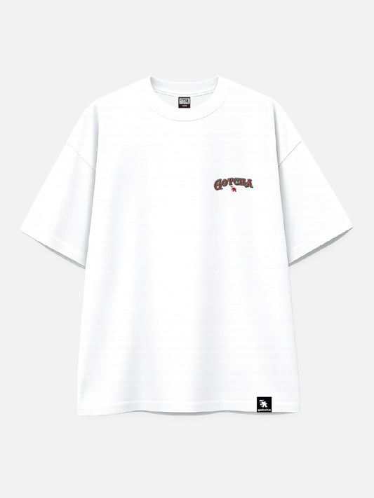 Remera Gotcha Christmas Oversize Blanco