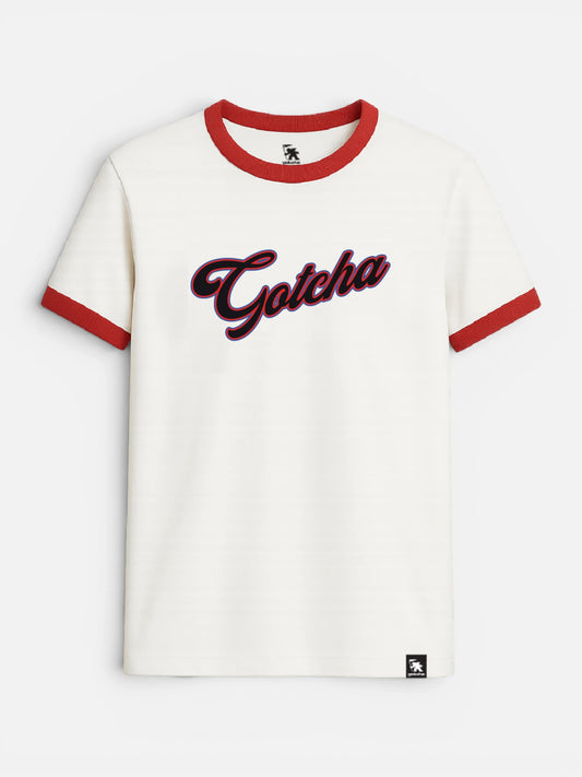Remera Gotcha Coke Ringer Blanco