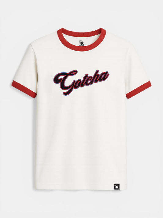 Remera Gotcha Coke Ringer Blanco