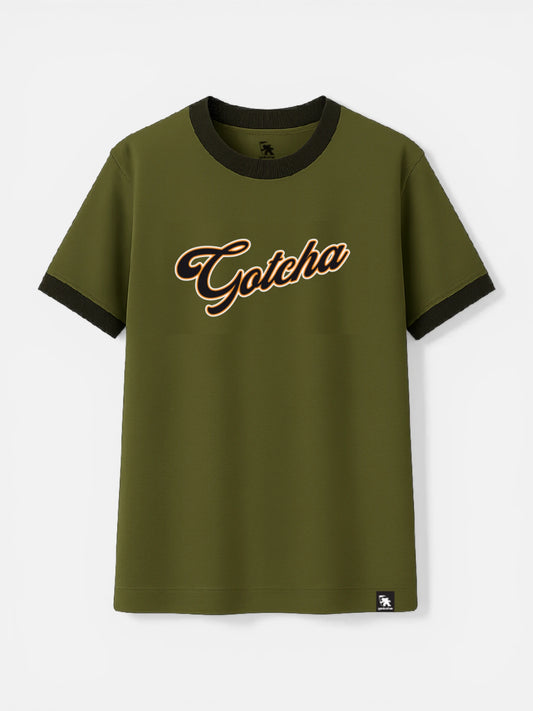 Remera Gotcha Coke Ringer Verde