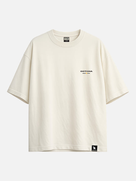 Remera Gotcha Desert Oversize Blanco