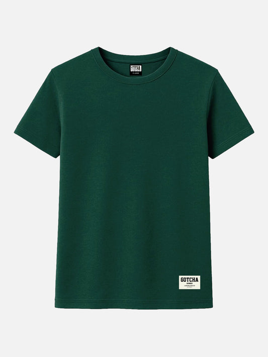 Remera Gotcha Basic Verde Ingles