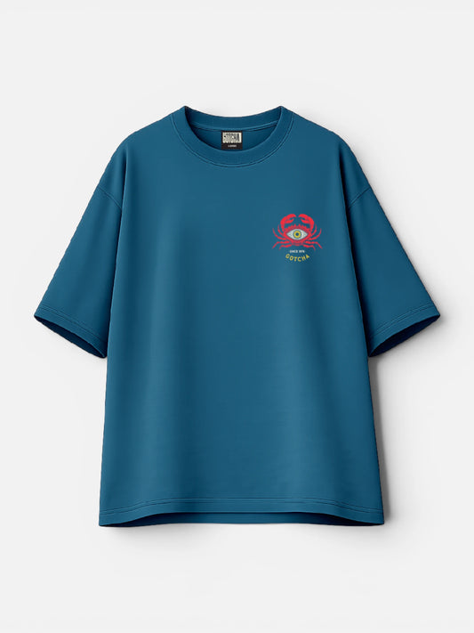 Remera Gotcha Eyecrab Oversize Azul