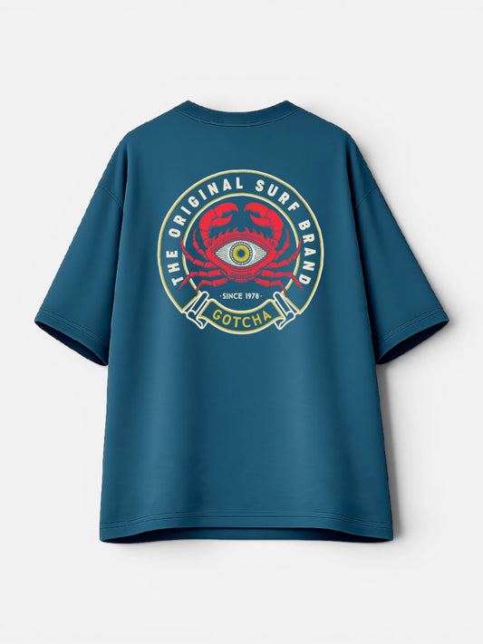 Remera Gotcha Eyecrab Oversize Azul