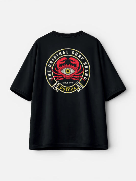 Remera Gotcha Eyecrab Oversize Negro