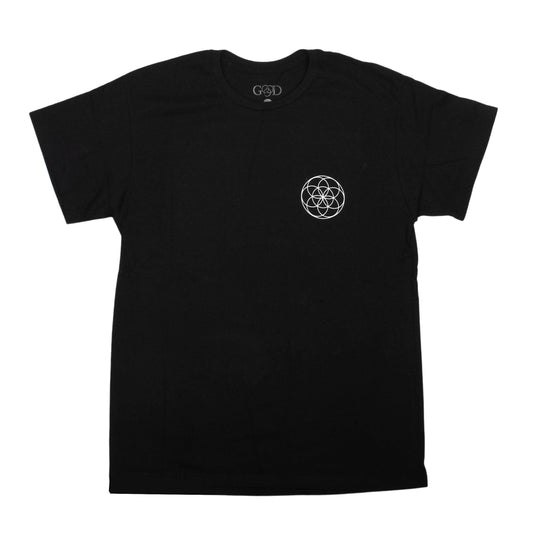 Remera Good God Flower Geo Negro - Indy