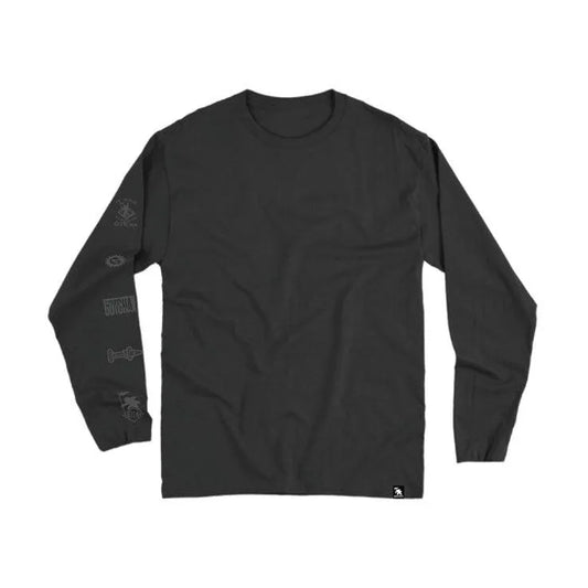 Remera ml Gotcha Full Black Negro - Indy