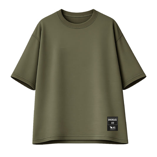 Remera Gotcha Solid Oversize Verde Militar
