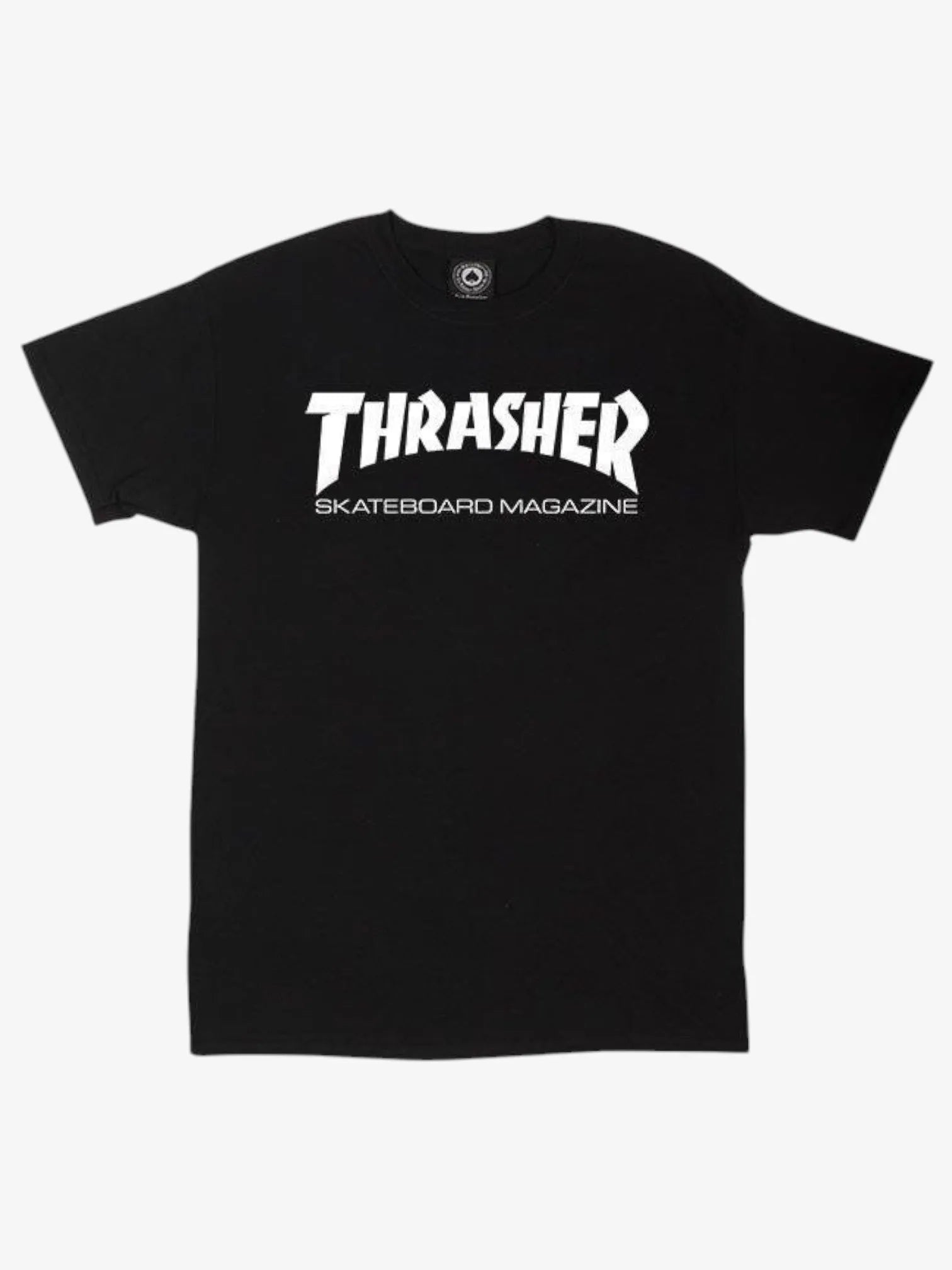Remera Thrasher Skate Magazine Niño Negro Blanco