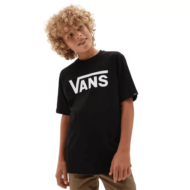 Remera Vans Classic Boys Negro Blanco - Indy