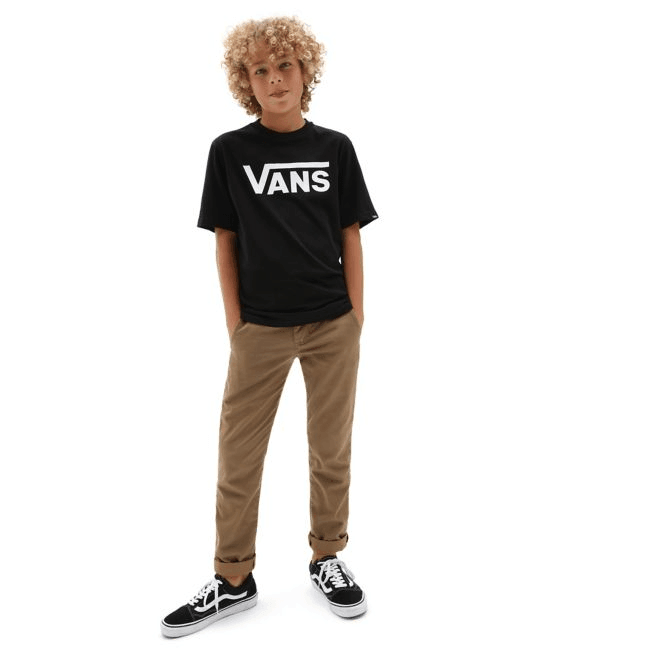Remera Vans Classic Boys Negro Blanco - Indy