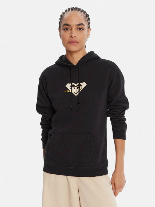 Buzo Roxy Mujer VL Surf Stoked Negro Dorado