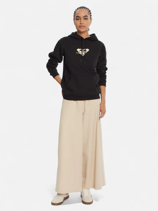 Buzo Roxy Mujer VL Surf Stoked Negro Dorado