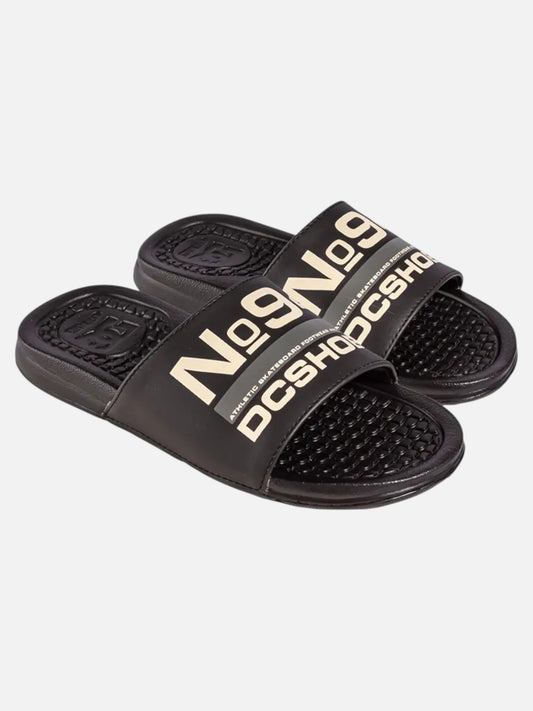 Ojota Dc Slide Negro Beige