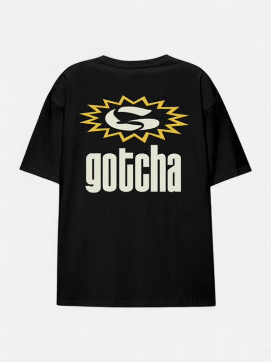 Remera Gotcha Vintage Logo Negro