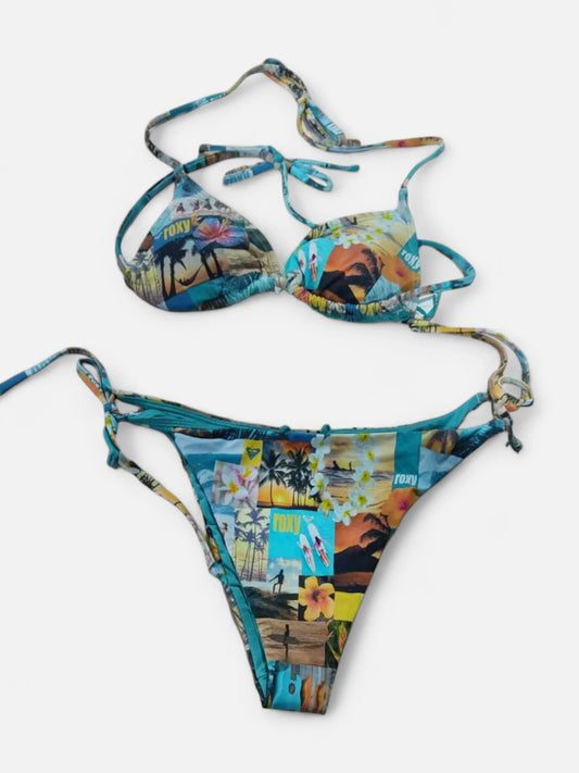 Bikini Roxy Postcards From Paradise Mini Tiki Tri Multicolor