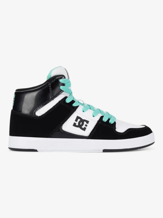 Zapatillas Dc Cure Hi Top Mujer Negro Blanco Verde Agua