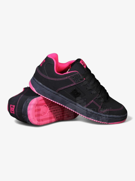 Zapatillas Dc Manteca Ss Mujer Negro Rosa