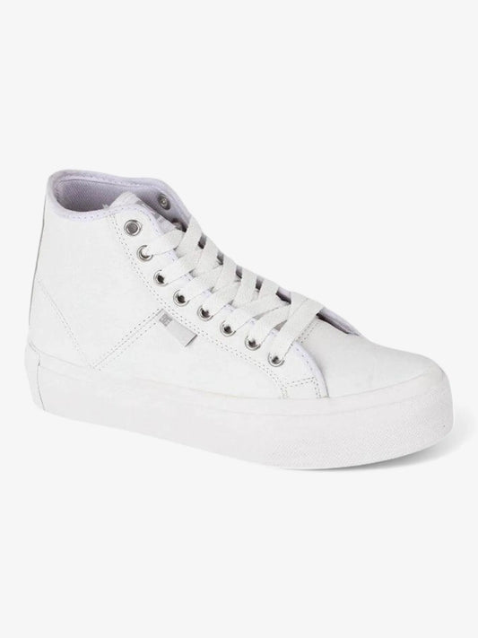 Zapatillas Dc Manual Hi Platform Mujer Blanco