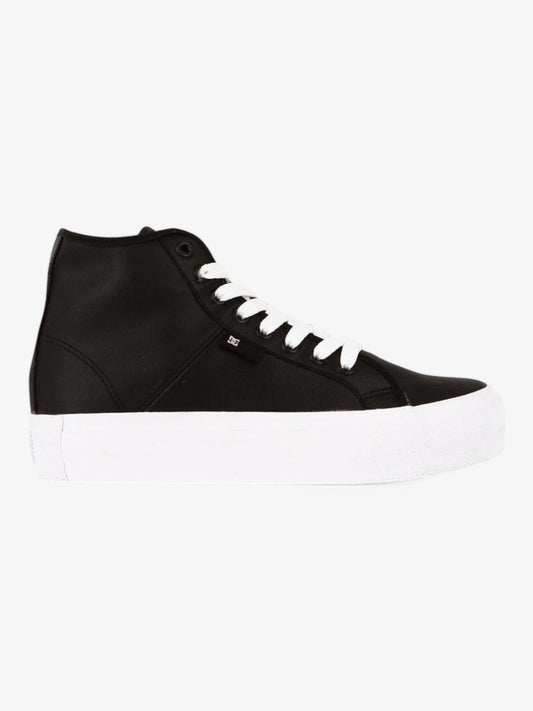 Zapatillas Dc Manual Hi Platform Mujer Negro Blanco