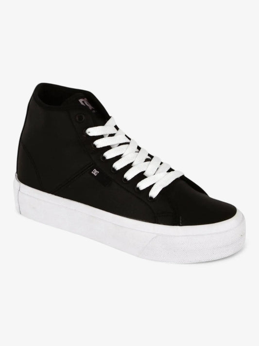 Zapatillas Dc Manual Hi Platform Mujer Negro Blanco