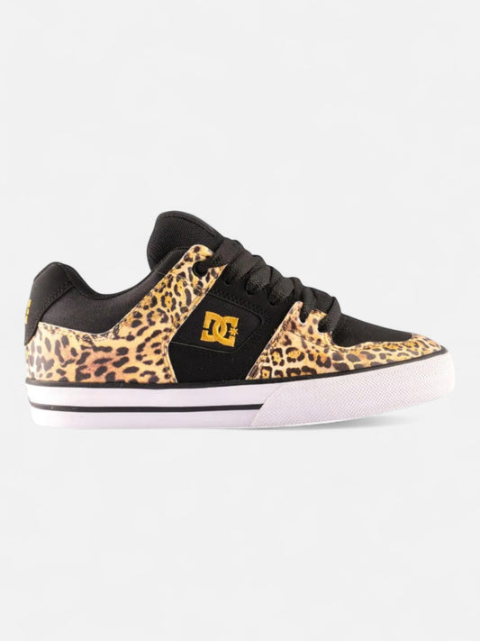 Zapatillas Dc Pure Negro Mujer Animal Print