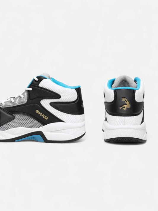 Zapatillas Shaq Motivate Negro Blanco Celeste