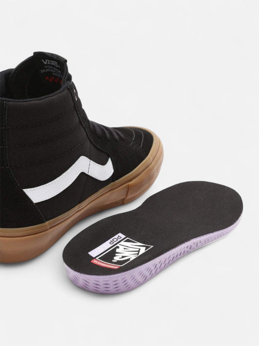Zapatillas Vans M Skate Sk8 Hi Negro Marron
