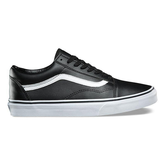 Zapatillas Vans Old Skool Leather Negro Blanco - Indy
