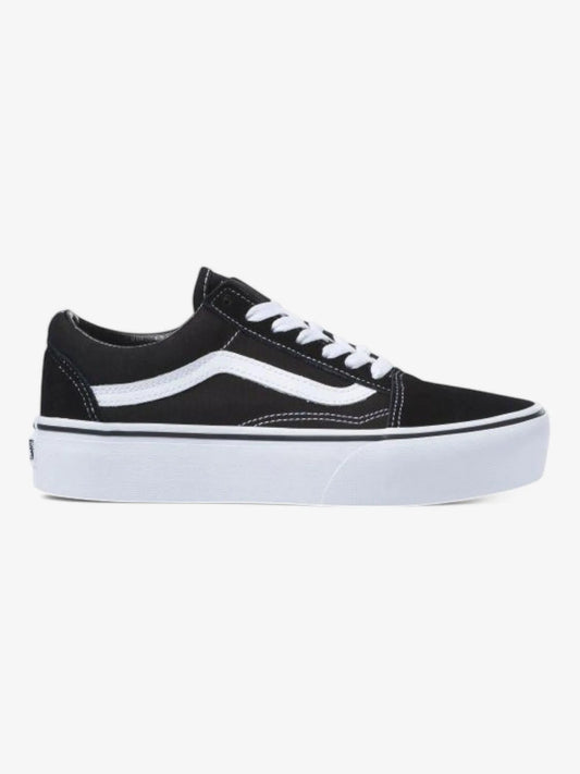 Zapatillas Vans Old Skool Platform Negro Blanco
