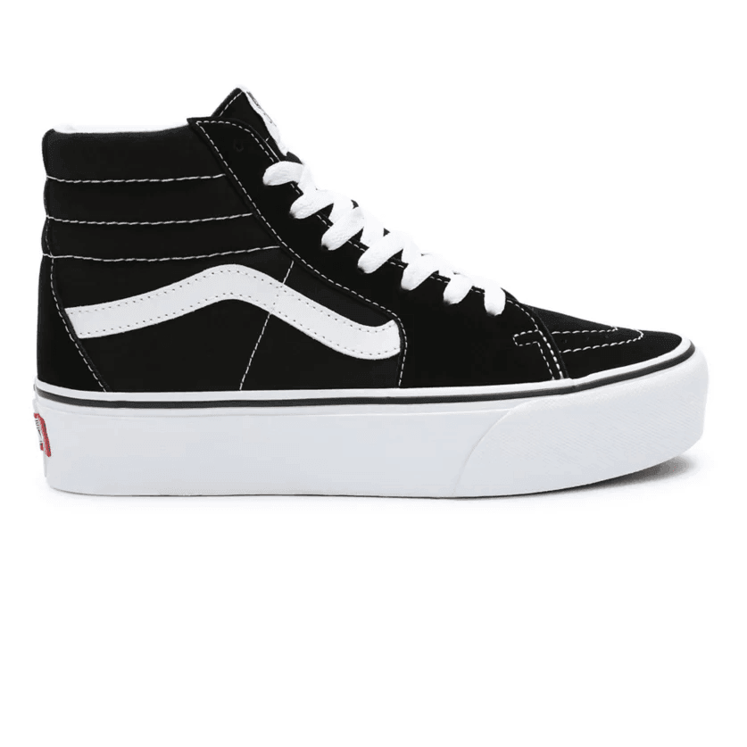 Vans altas blancas plataforma sale