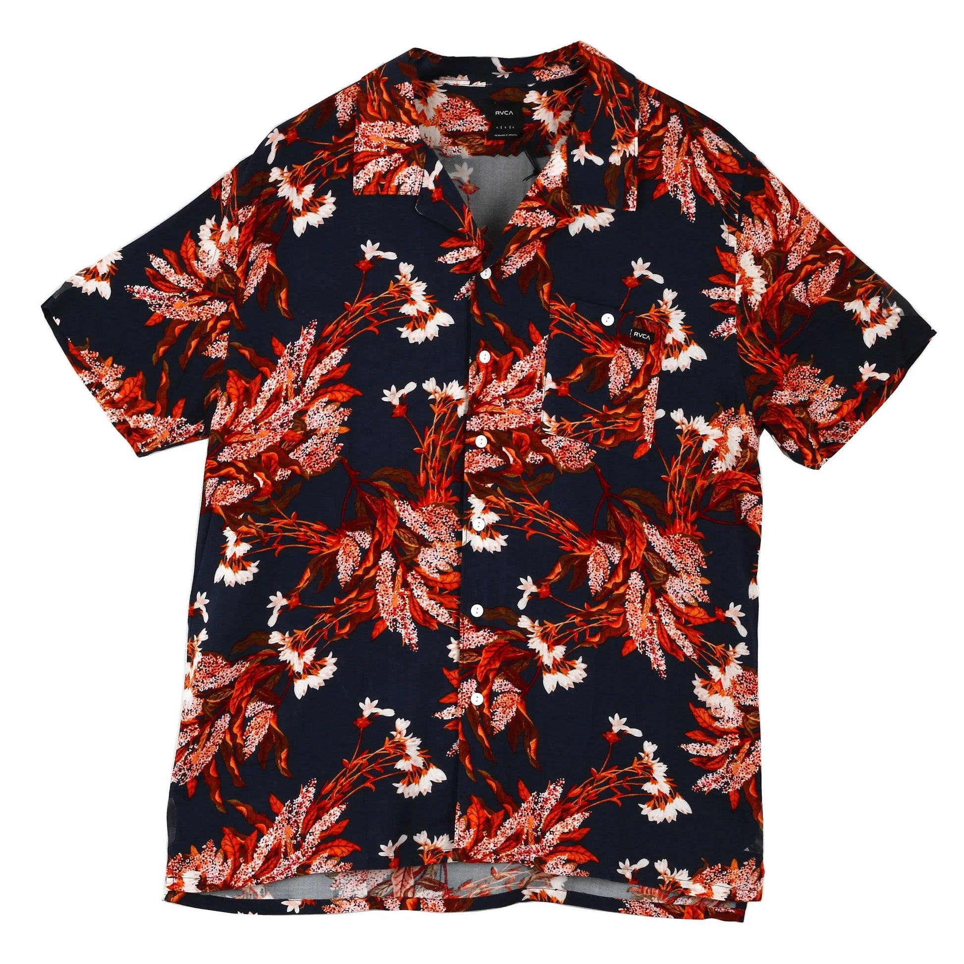 Camisa Rvca Beat Prints Azul Print - Indy