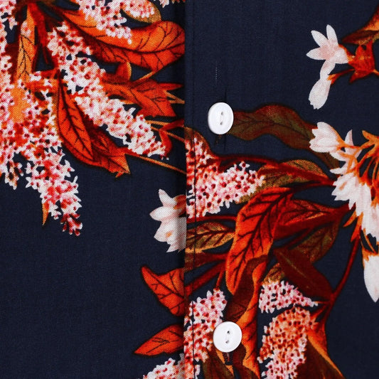 Camisa Rvca Beat Prints Azul Print - Indy