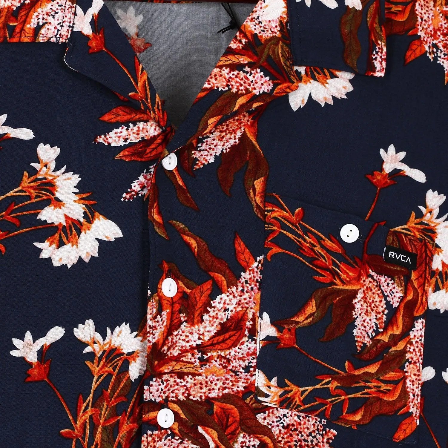 Camisa Rvca Beat Prints Azul Print - Indy