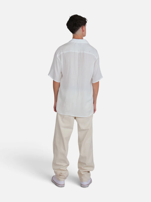Camisa NTF Canarias Bambula Blanca
